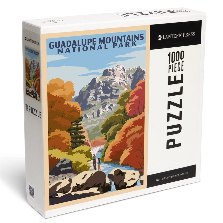 Guadalupe Mountains National Park, WPA Style, Jigsaw Puzzle Puzzle Lantern Press 