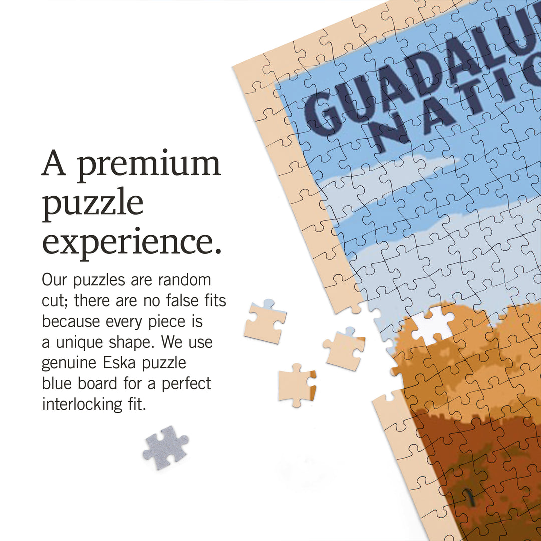 Guadalupe Mountains National Park, WPA Style, Jigsaw Puzzle Puzzle Lantern Press 