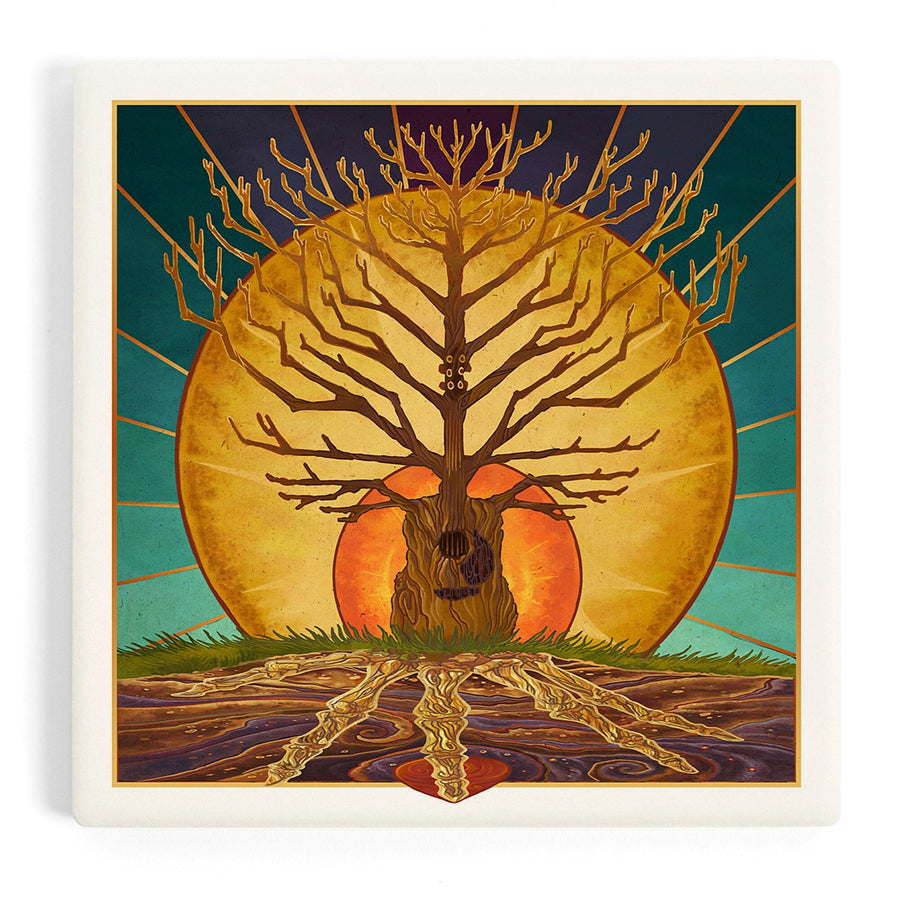 Guitar Tree, Coasters Coasters Lantern Press 