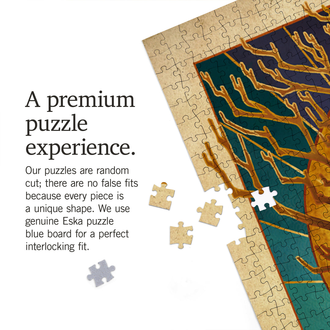 Guitar Tree, Jigsaw Puzzle Puzzle Lantern Press 