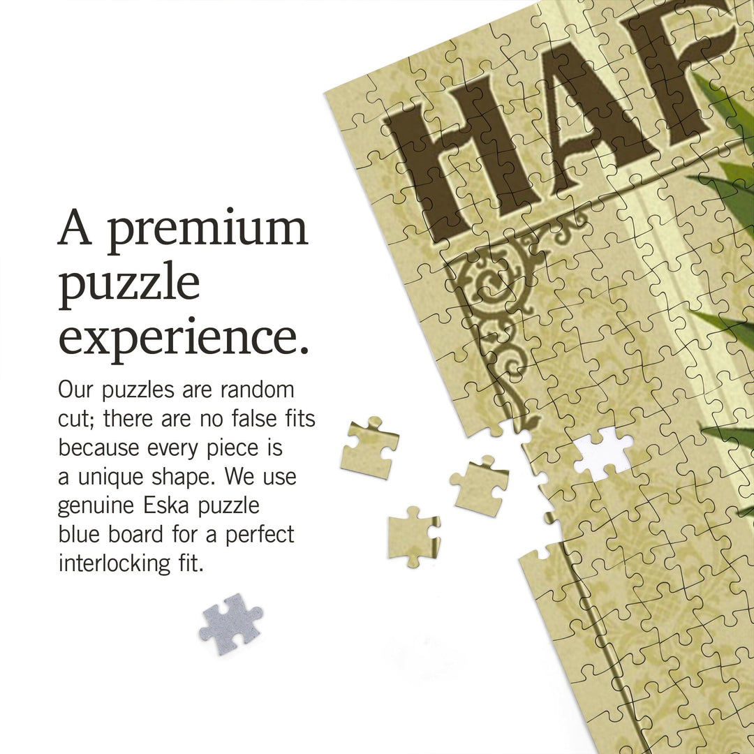 Hafa Adai, Guam, Colonial Pineapple, Jigsaw Puzzle Puzzle Lantern Press 