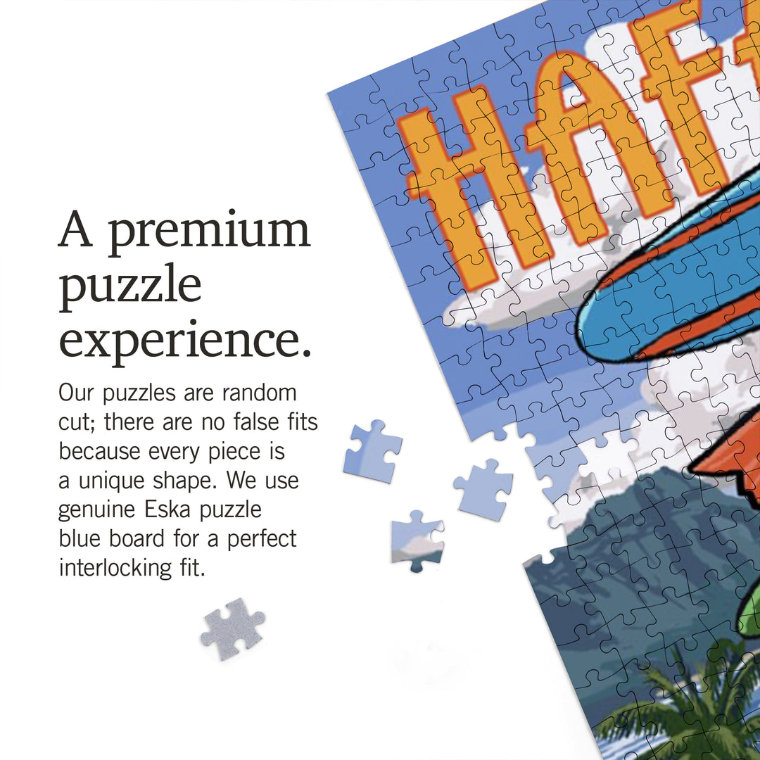 Hafa Adai, Guam, Destination Signpost, Jigsaw Puzzle Puzzle Lantern Press 