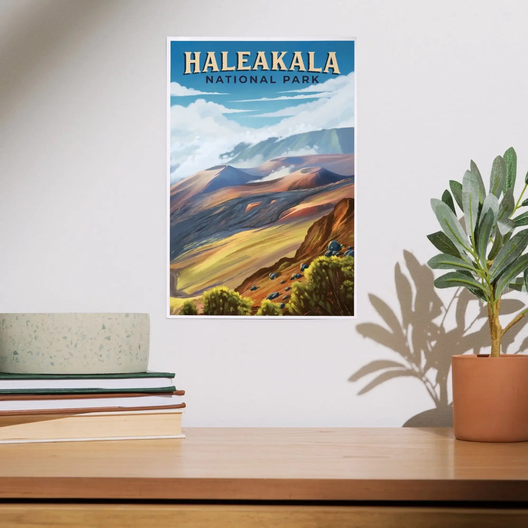 Haleakalā National Park, Hawaii, Oil Painting art prints, metal