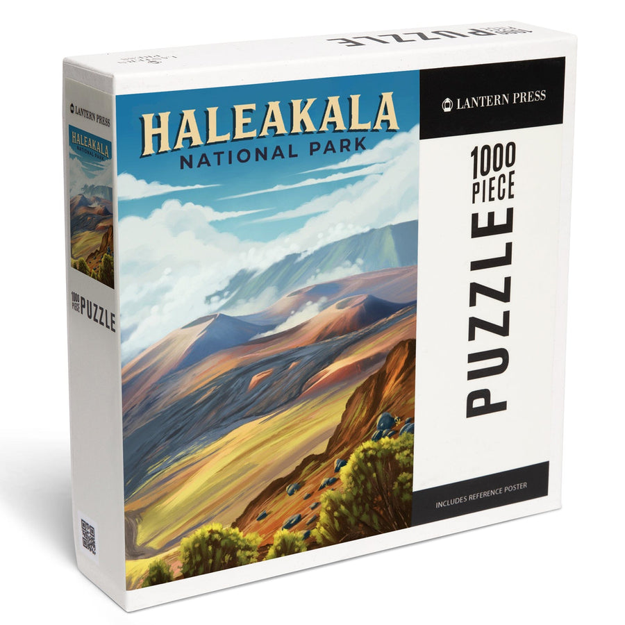 Haleakalā National Park, Hawaii, Oil Painting, Jigsaw Puzzle Puzzle Lantern Press 