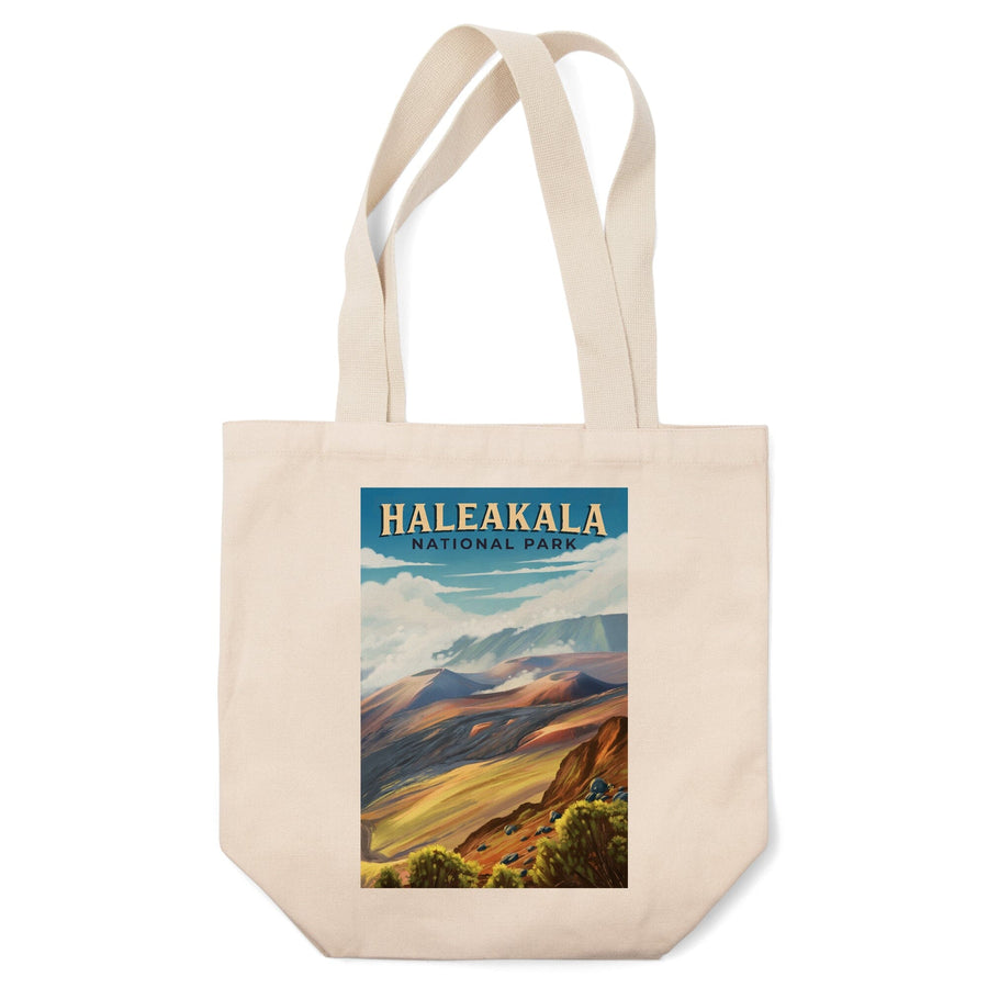 Haleakala National Park, Hawaii, Oil Painting, Lantern Press Artwork, Tote Bag Totes Lantern Press 