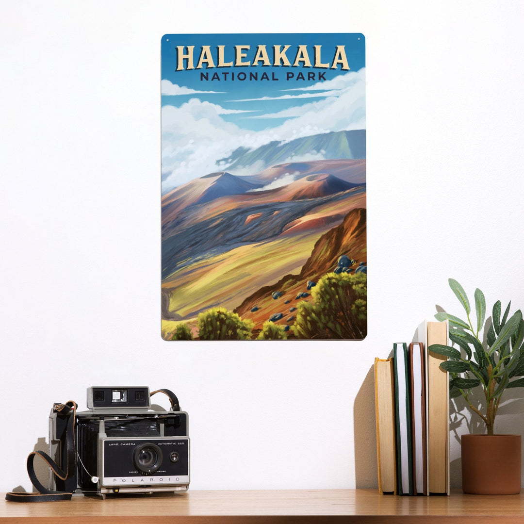 Haleakalā National Park, Hawaii, Oil Painting, Metal Signs Metal Lantern Press 