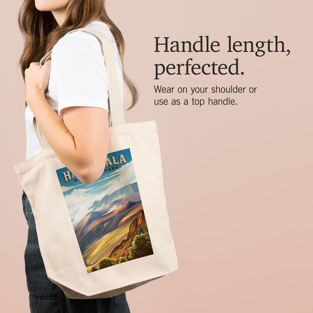 Haleakalā National Park, Hawaii, Oil Painting, Tote Bag Totes Lantern Press 