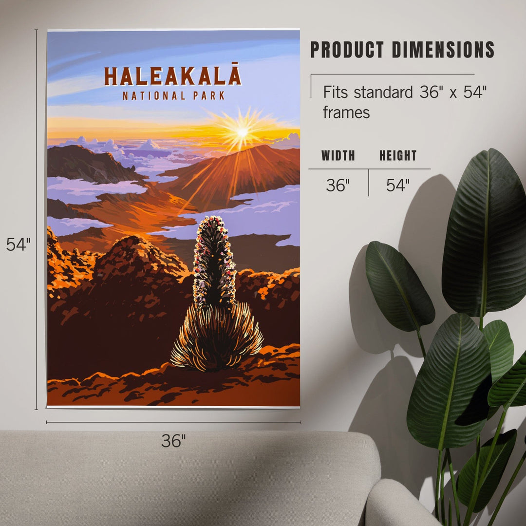 Haleakalā National Park, Hawaii, Painterly National Park Series, Art & Giclee Prints - Lantern Press