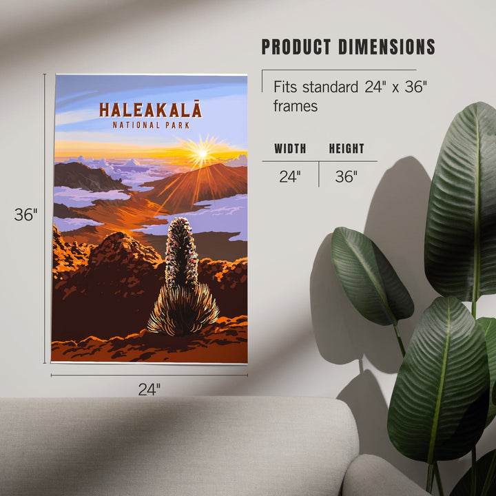 Haleakalā National Park, Hawaii, Painterly National Park Series, Art & Giclee Prints - Lantern Press