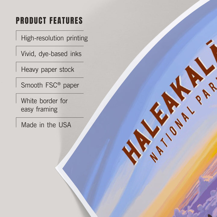 Haleakalā National Park, Hawaii, Painterly National Park Series, Art & Giclee Prints - Lantern Press