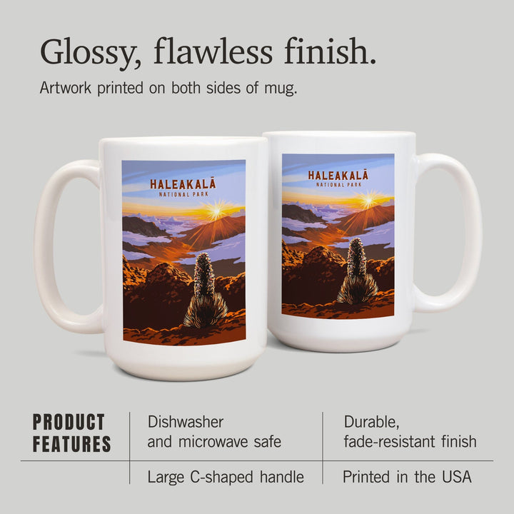 Haleakala National Park, Hawaii, Painterly National Park Series, Ceramic Mug - Lantern Press