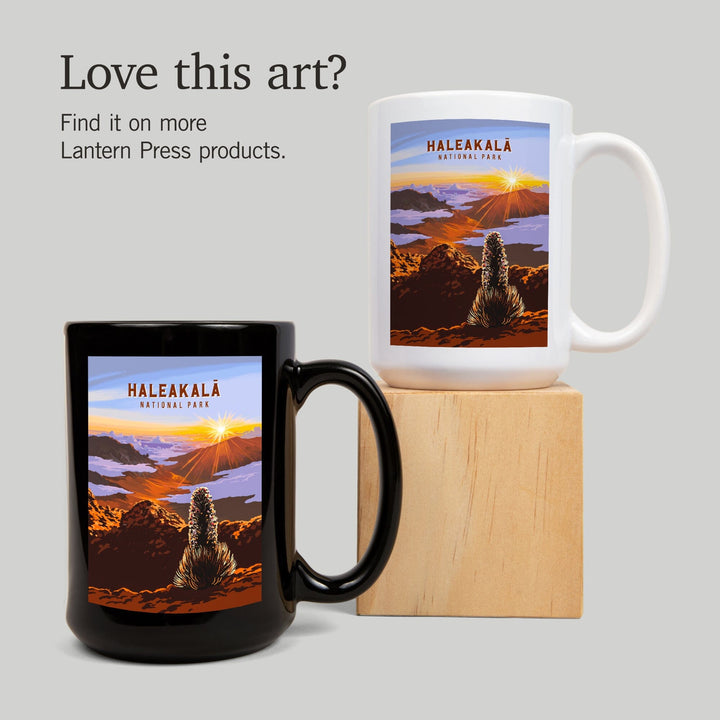 Haleakala National Park, Hawaii, Painterly National Park Series, Ceramic Mug - Lantern Press