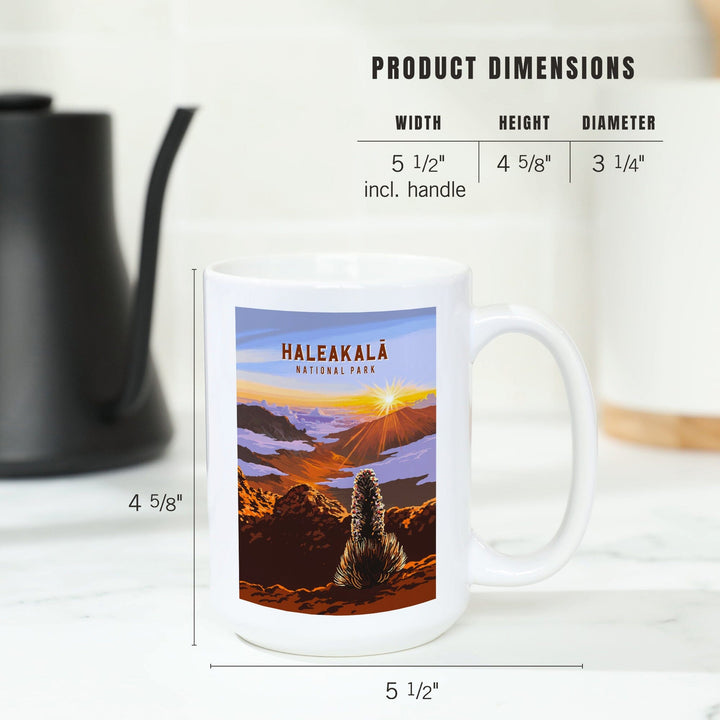 Haleakala National Park, Hawaii, Painterly National Park Series, Ceramic Mug - Lantern Press