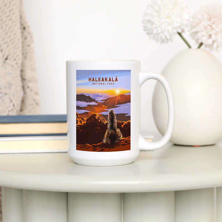 Haleakala National Park, Hawaii, Painterly National Park Series, Ceramic Mug - Lantern Press