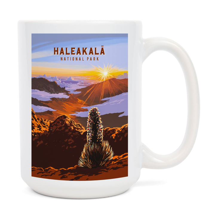Haleakala National Park, Hawaii, Painterly National Park Series, Ceramic Mug - Lantern Press