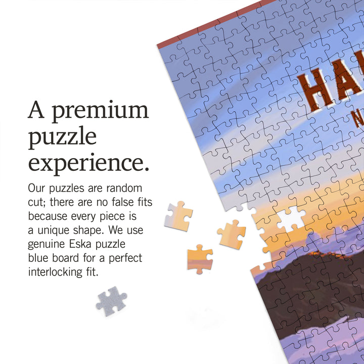 Haleakalā National Park, Hawaii, Painterly National Park Series, Jigsaw Puzzle Puzzle Lantern Press 