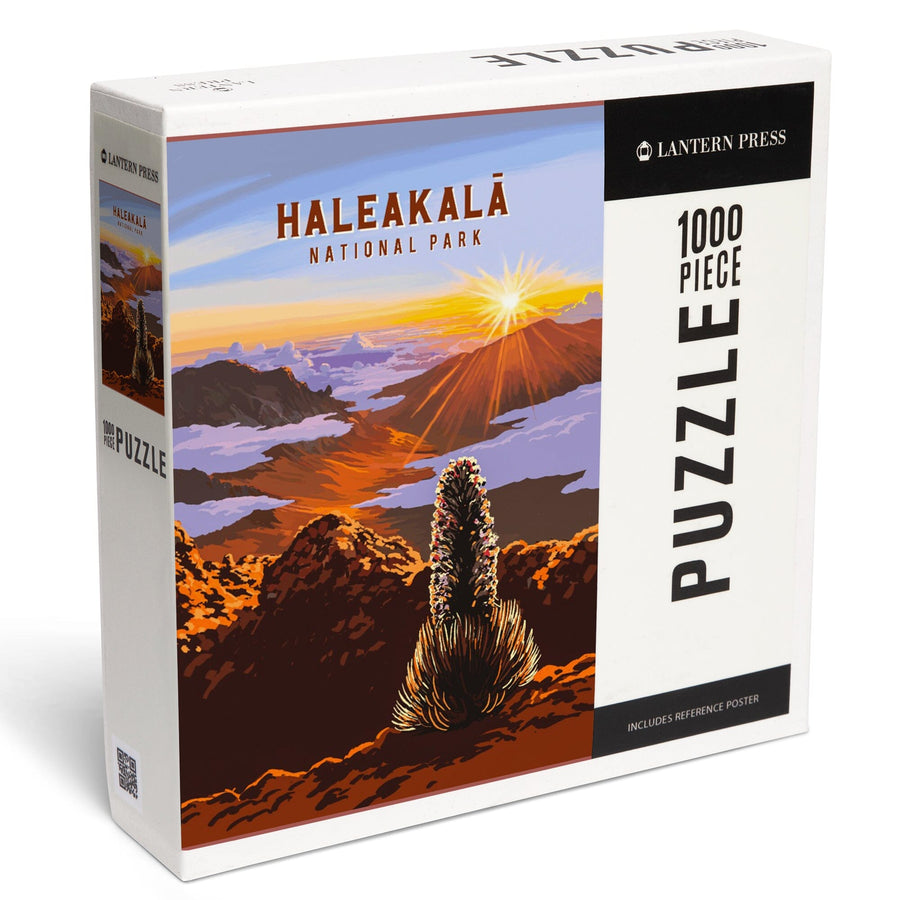 Haleakalā National Park, Hawaii, Painterly National Park Series, Jigsaw Puzzle Puzzle Lantern Press 