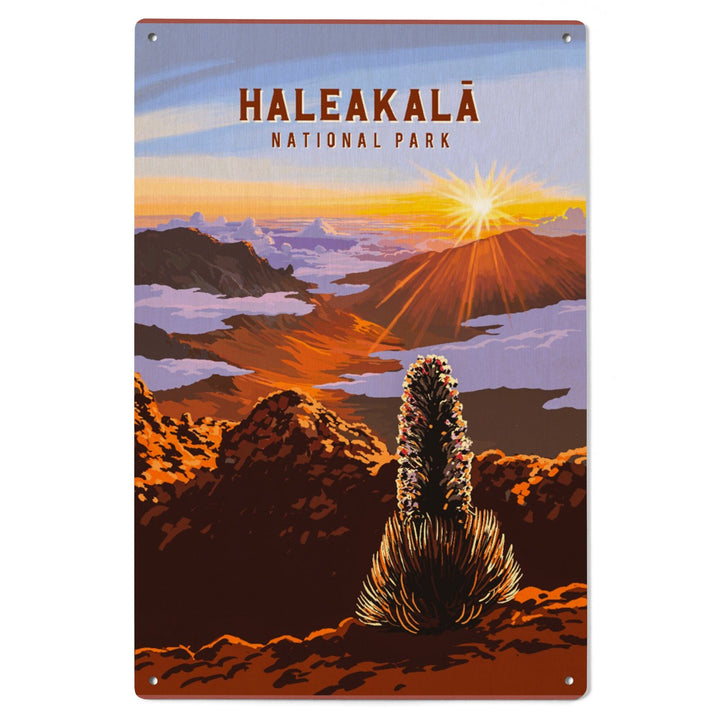 Haleakala National Park, Hawaii, Painterly National Park Series, Wood Signs and Postcards Wood Lantern Press 