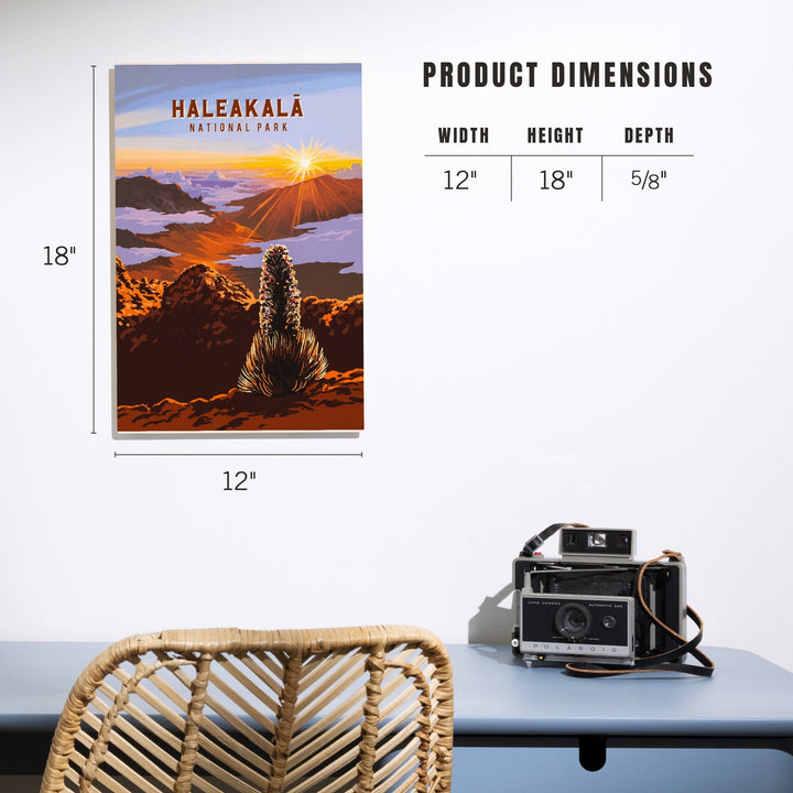 Haleakala National Park, Hawaii, Painterly National Park Series, Wood Signs and Postcards - Lantern Press