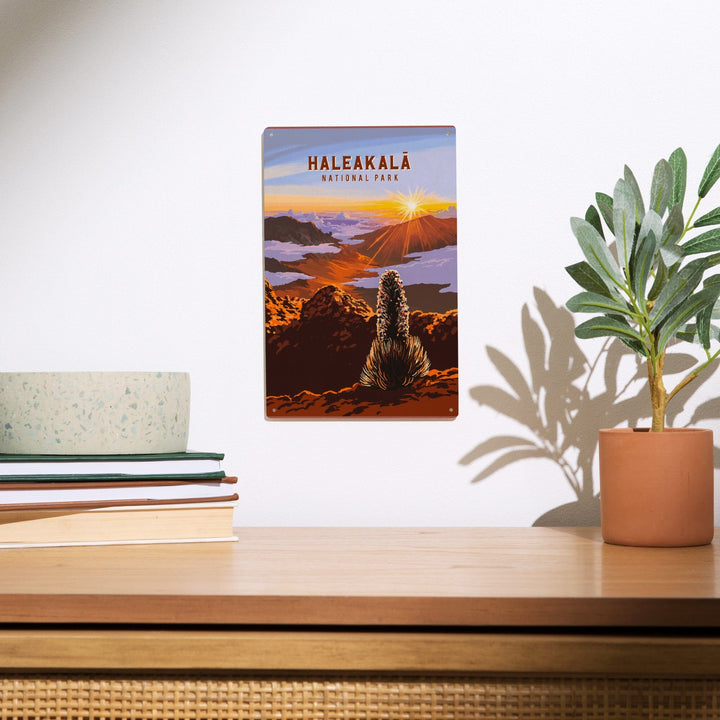 Haleakala National Park, Hawaii, Painterly National Park Series, Wood Signs and Postcards Wood Lantern Press 