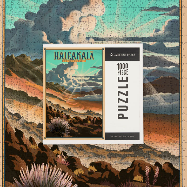 Haleakalā National Park, Lithograph National Park Series, Jigsaw Puzzle Puzzle Lantern Press 