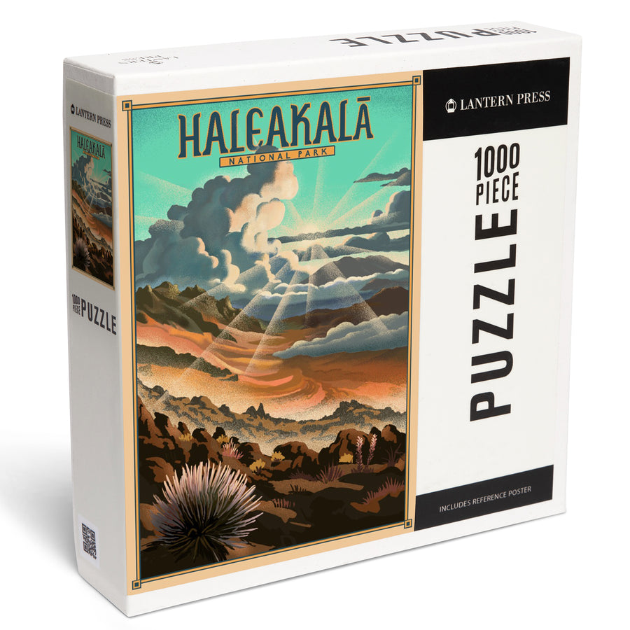 Haleakalā National Park, Lithograph National Park Series, Jigsaw Puzzle Puzzle Lantern Press 
