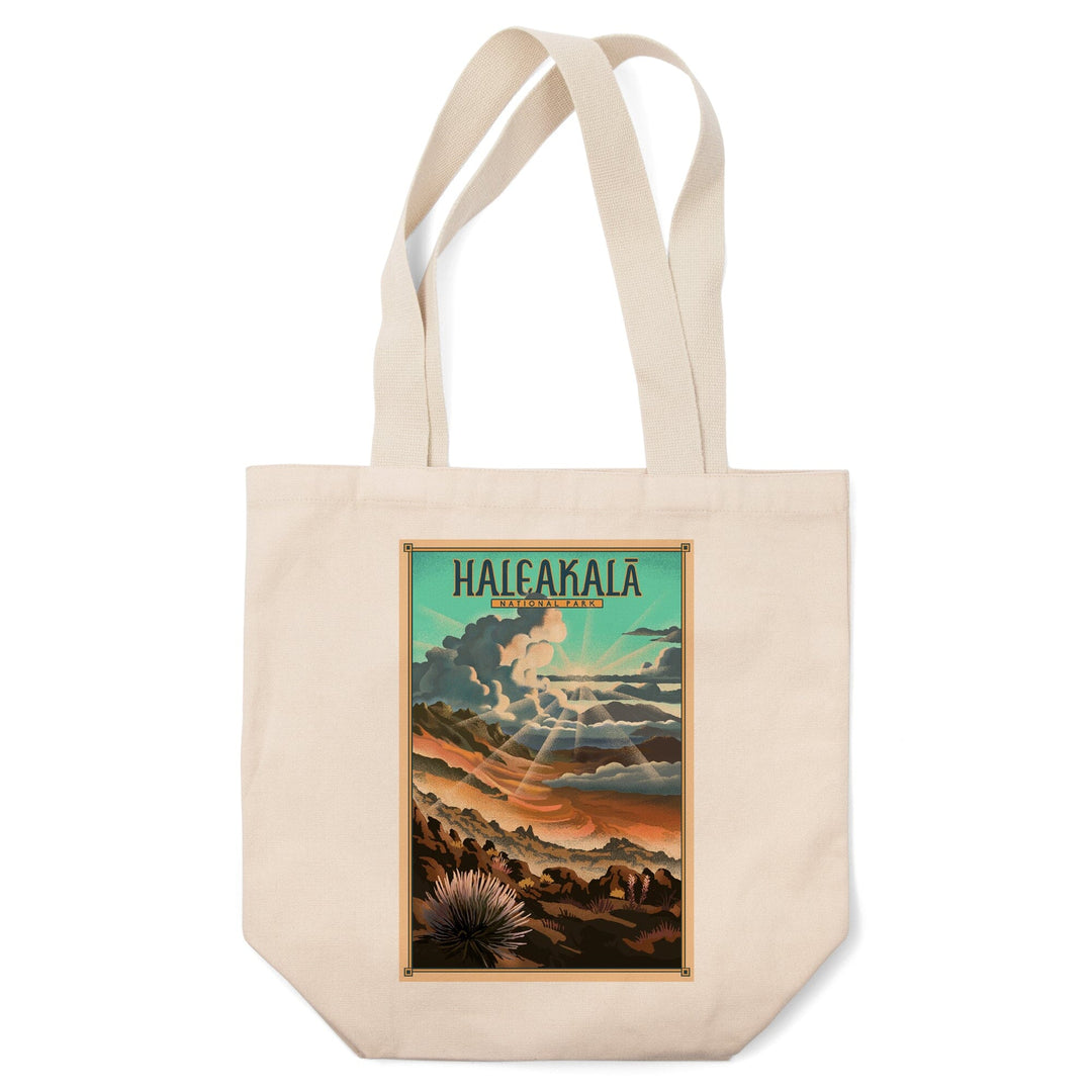 Haleakala National Park, Lithograph National Park Series, Lantern Press Artwork, Tote Bag Totes Lantern Press 