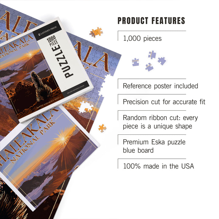 Haleakalā National Park, Sunrise, Jigsaw Puzzle Puzzle Lantern Press 