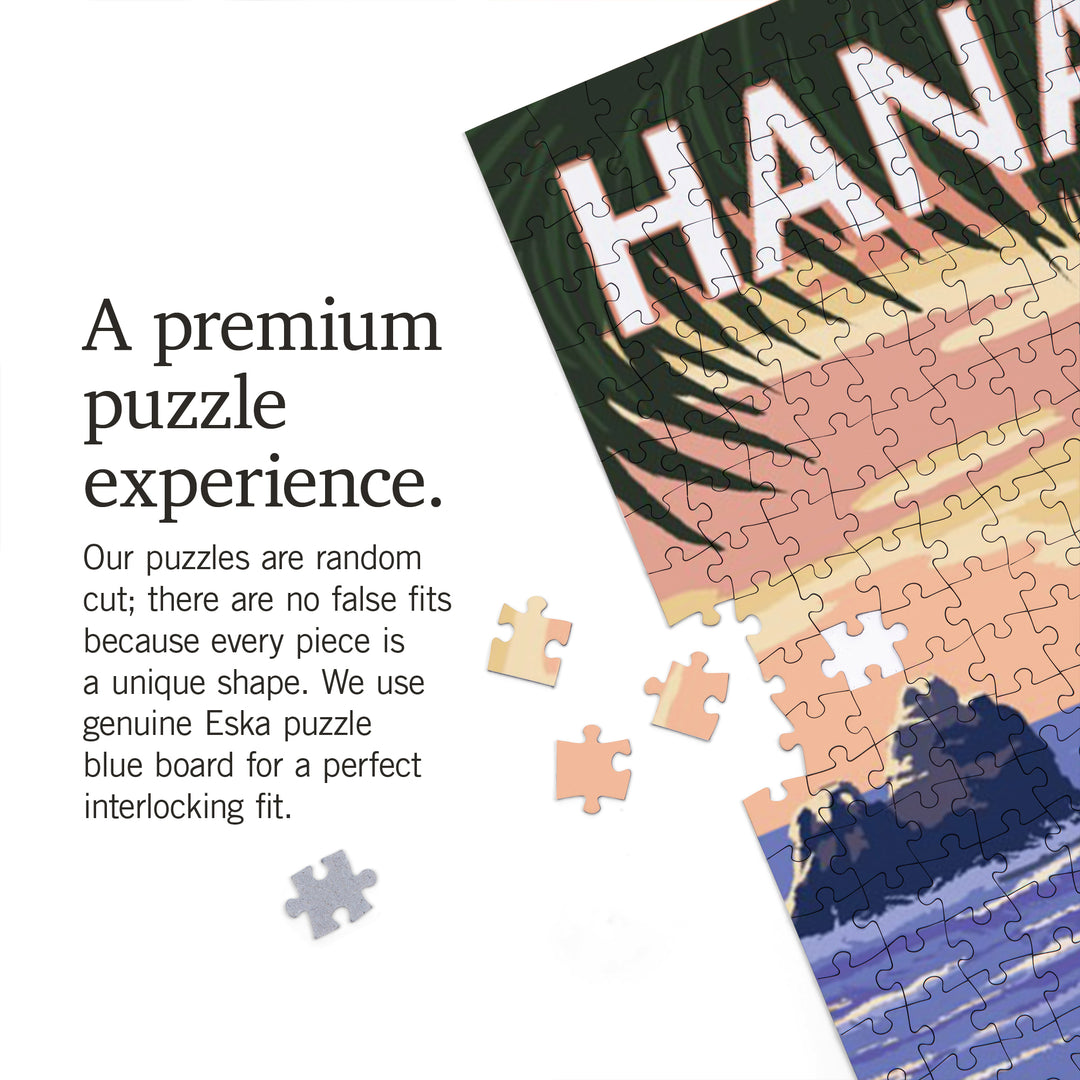 Hanalei Bay, Kauai, Hawaii, Woody on Beach, Jigsaw Puzzle Puzzle Lantern Press 