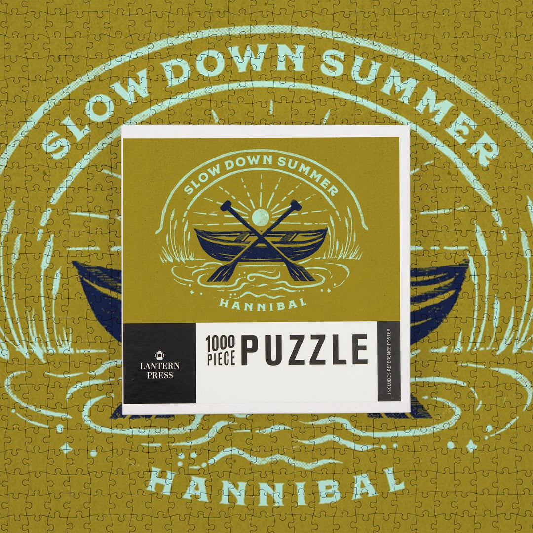 Hannibal, Missouri, Lake Life Series, Slow Down Summer, Jigsaw Puzzle Puzzle Lantern Press 