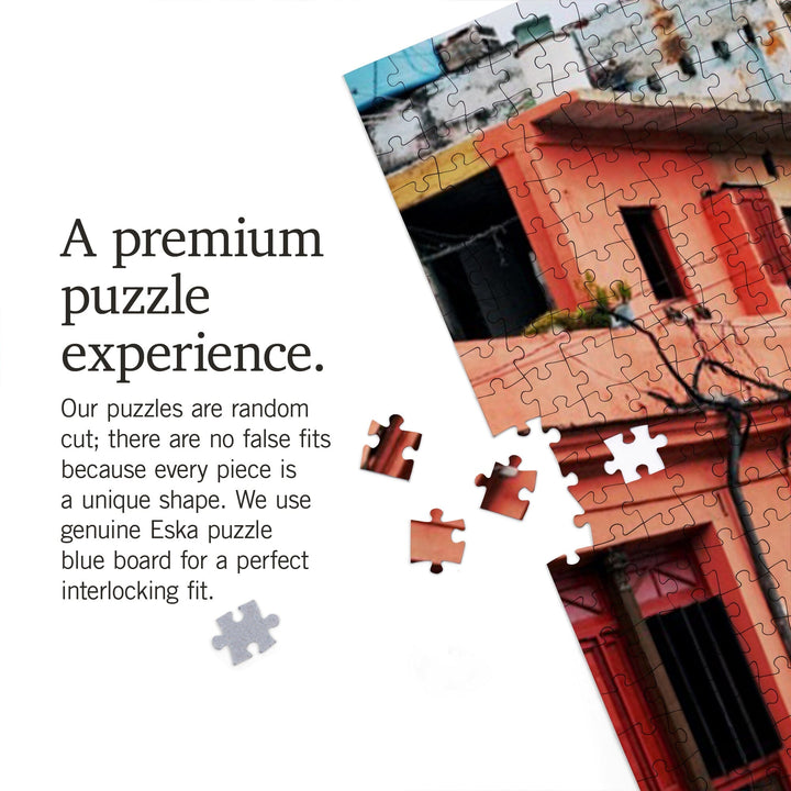 Havana, Cuba, City Street, Photography, Jigsaw Puzzle Puzzle Lantern Press 