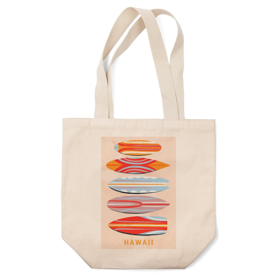 Hawaii, Secret Surf Spot Collection, Surfboards, Unlimited Quiver, Tote Bag Totes Lantern Press 