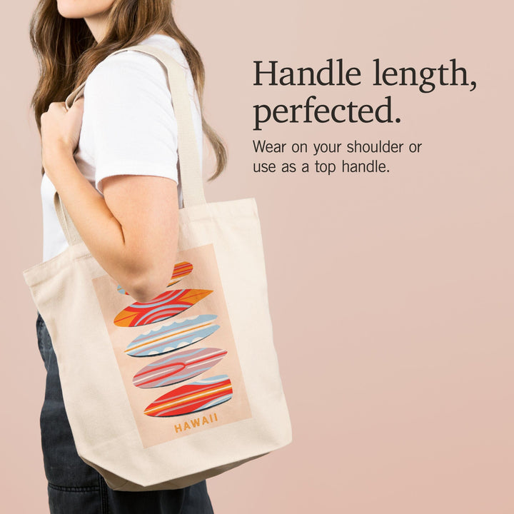 Hawaii, Secret Surf Spot Collection, Surfboards, Unlimited Quiver, Tote Bag Totes Lantern Press 