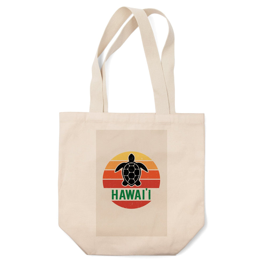 Hawaii, Sun, Contour, Color Blocking, Lantern Press Artwork, Tote Bag Totes Lantern Press 