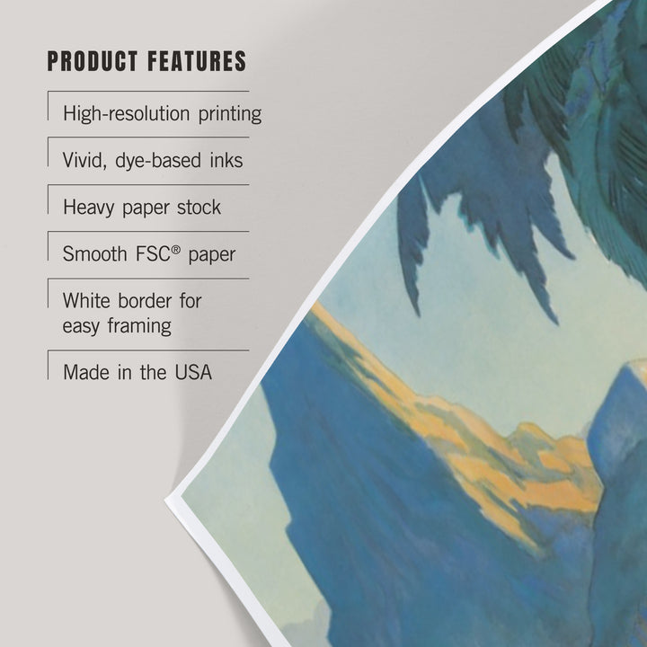 Hawaii, Vintage Tropical Airplane, Art & Giclee Prints Art Lantern Press 