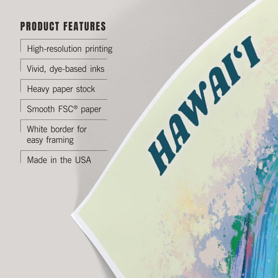 Hawaii, Vitamin Sea, Coastal Series, Surfer Girl, Art & Giclee Prints Art Lantern Press 