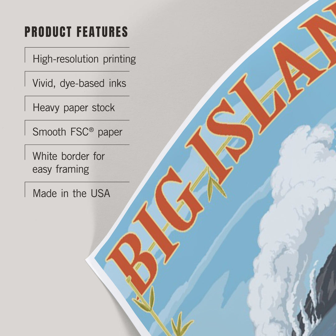 Hawaii Volcanoes National Park, Hawaii, Camper Van, Art & Giclee Prints Art Lantern Press 