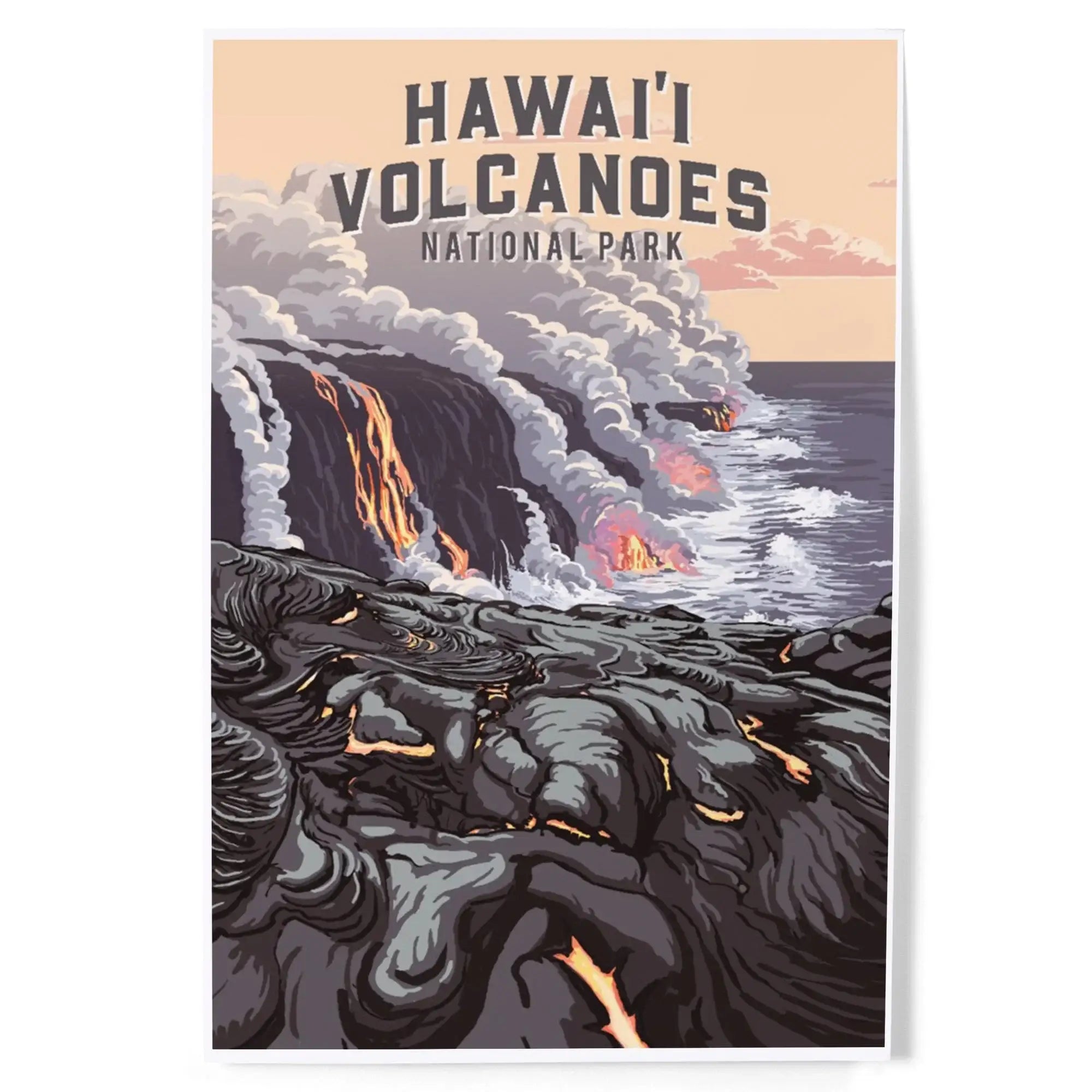 Hawaii Volcanoes National Park, Hawaii, Painterly National Park