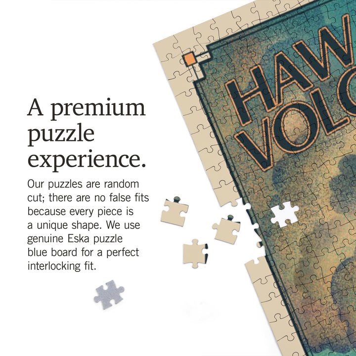 Hawaii Volcanoes National Park, Lithograph National Park Series, Jigsaw Puzzle Puzzle Lantern Press 