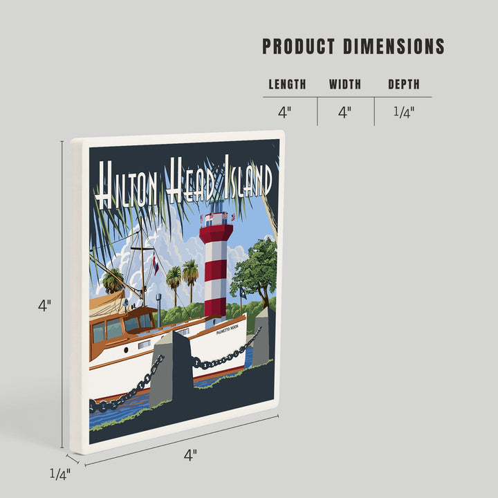 Hilton Head Island, South Carolina, Harbour Town Lighthouse, Coasters Coasters Lantern Press 