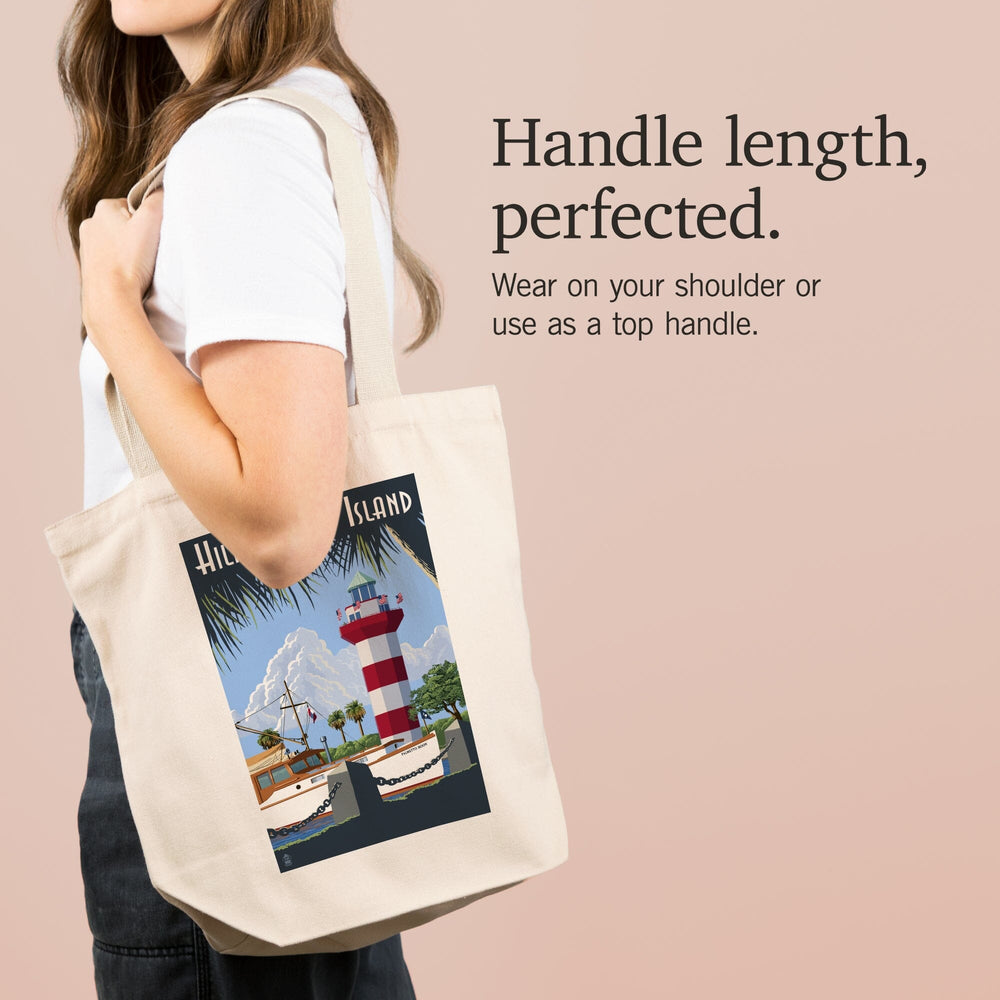 Hilton Head Island, South Carolina, Harbour Town Lighthouse, Tote Bag Totes Lantern Press 