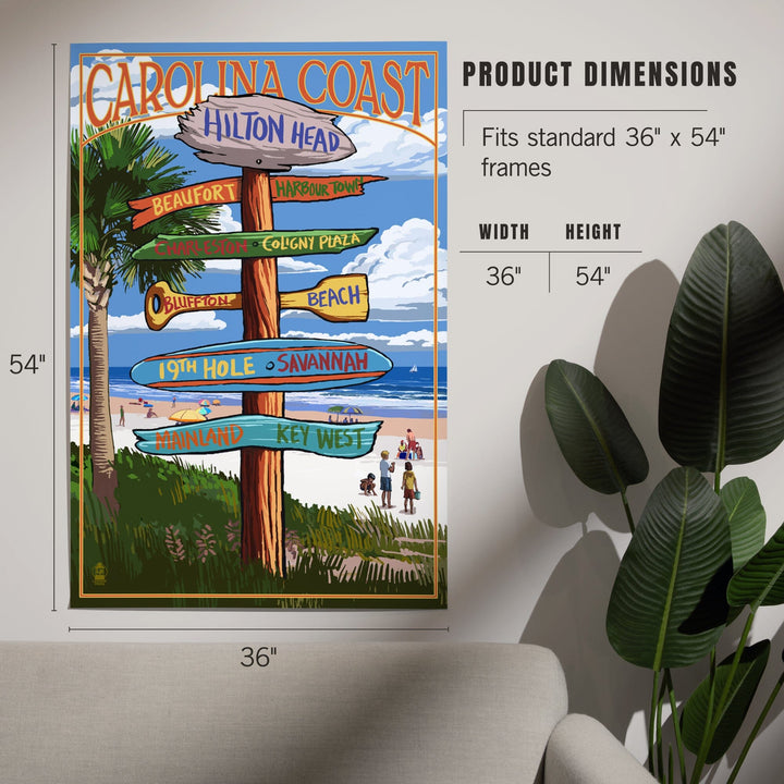 Hilton Head, South Carolina, Destinations Sign, Art & Giclee Prints Art Lantern Press 