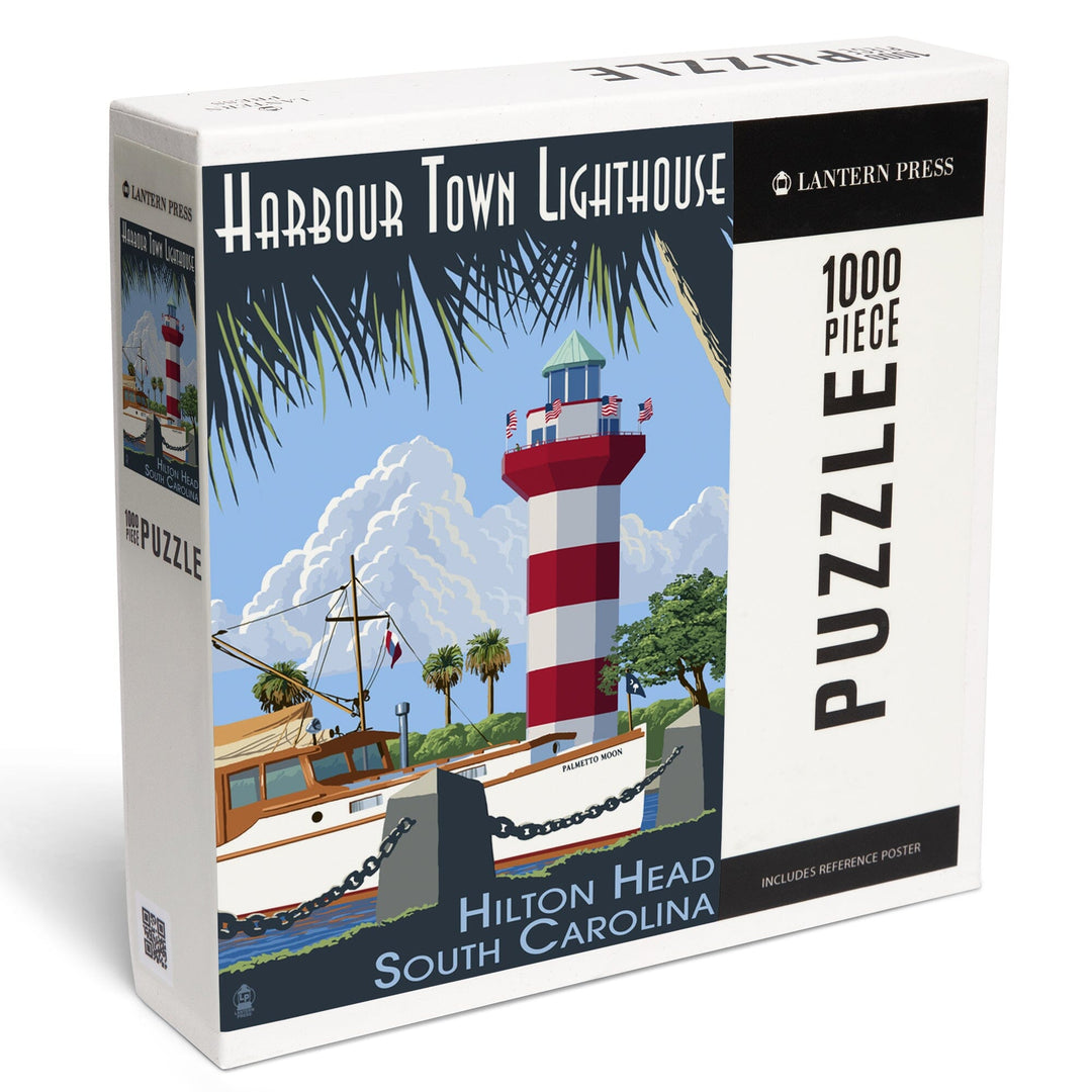 Hilton Head, South Carolina, Harbour Town Lighthouse, Jigsaw Puzzle Puzzle Lantern Press 