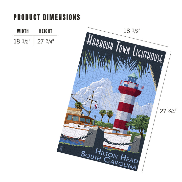 Hilton Head, South Carolina, Harbour Town Lighthouse, Jigsaw Puzzle Puzzle Lantern Press 