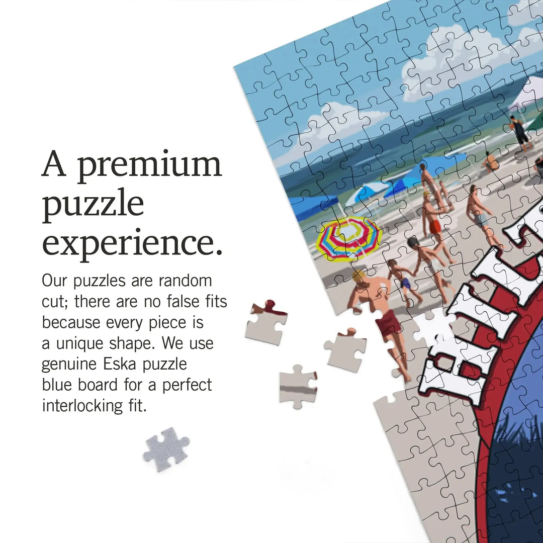 Hilton Head, South Carolina, Montage, Jigsaw Puzzle Puzzle Lantern Press 