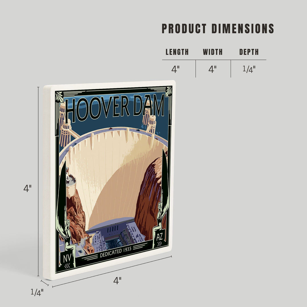 Hoover Dam Aerial, Coasters Coasters Lantern Press 