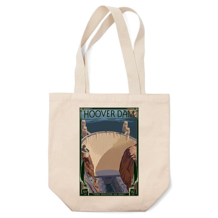 Hoover Dam Aerial, Tote Bag Totes Lantern Press 