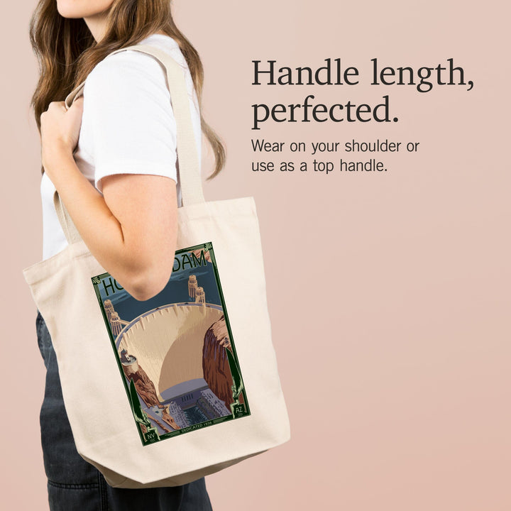 Hoover Dam Aerial, Tote Bag Totes Lantern Press 