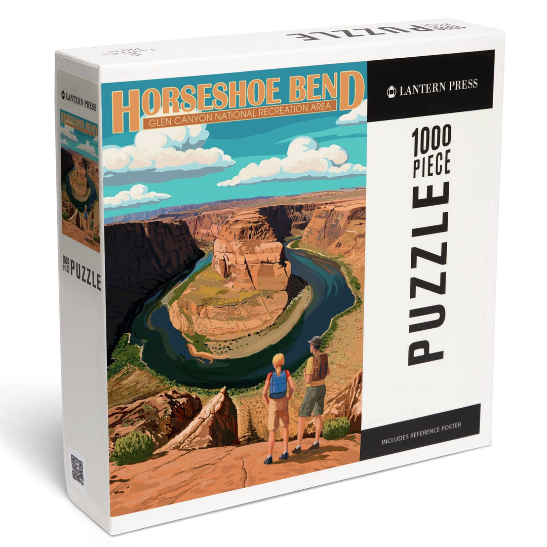 Horseshoe Bend, Glen Canyon National Recreation Area, Jigsaw Puzzle Puzzle Lantern Press 