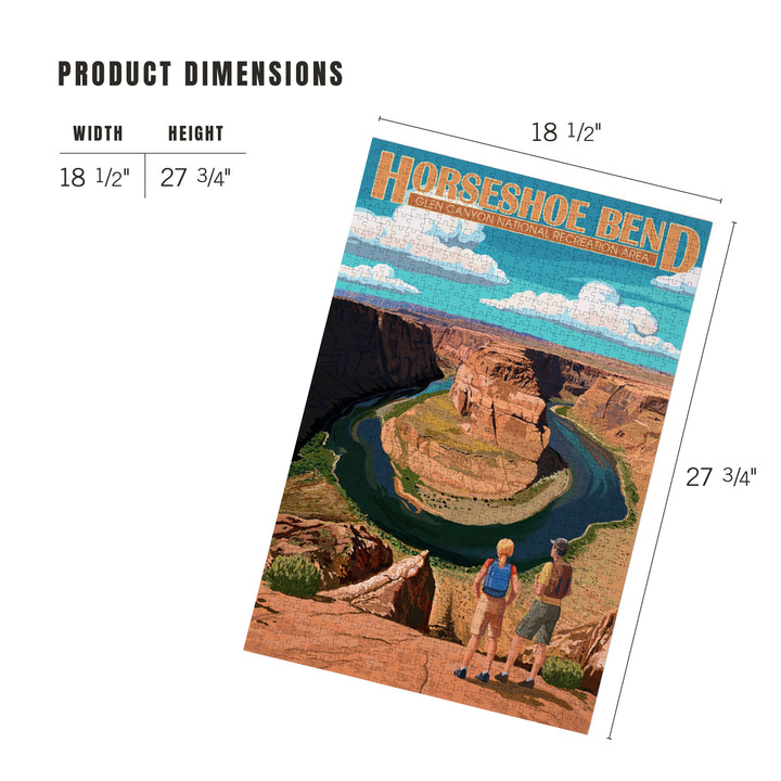Horseshoe Bend, Glen Canyon National Recreation Area, Jigsaw Puzzle Puzzle Lantern Press 